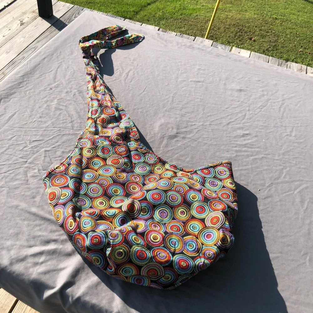 Floral‎ Hobo Bag Multicolor Reversible Shoulder Bag Hippie Bohemian Festival